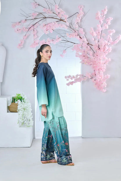 Marine Blossom 2-Piece Digital Printing