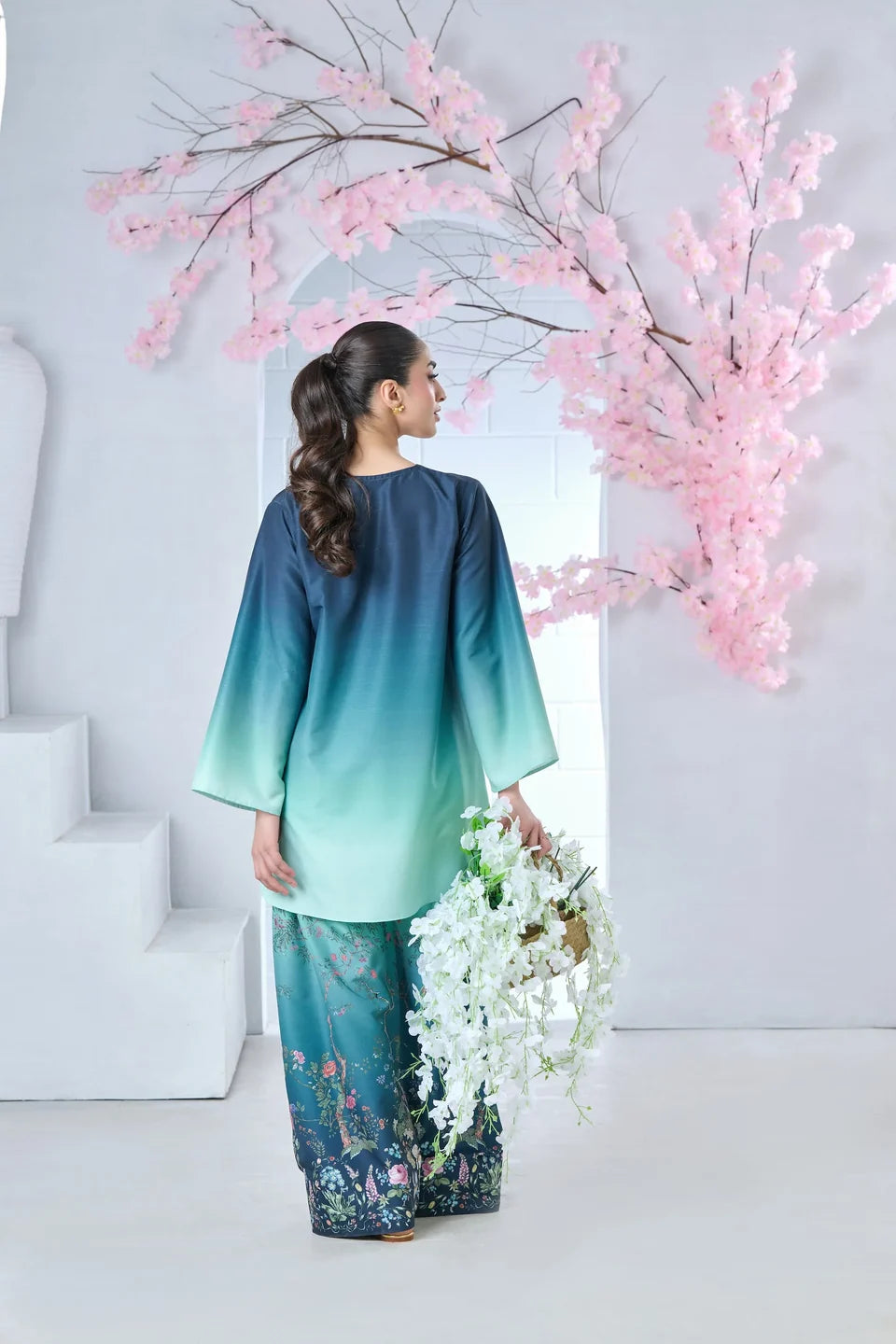 Marine Blossom 2-Piece Digital Printing