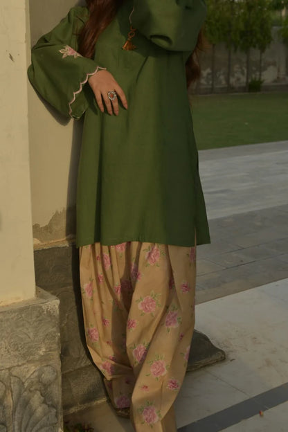 Beige Blossom 2PC